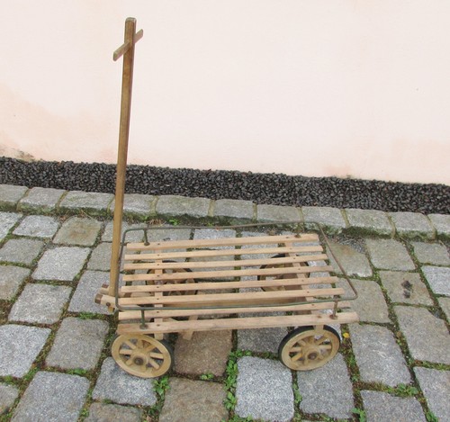 Alter holz handwagen - alter,