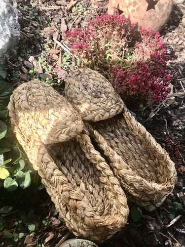 Original alte strohschuhe - original,