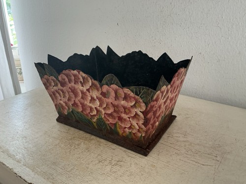 Alter metallkorb blech topf - alter,