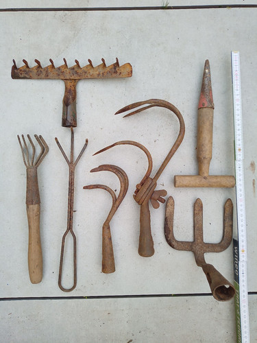 Antikes gartenwerkzeug vintage - antikes,