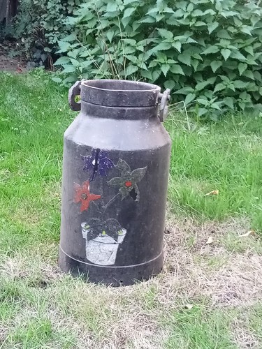 Alte milchkanne groß - alte, l