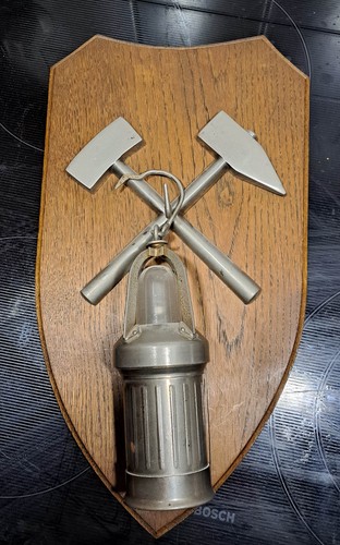 Bergbau grubenlampe dominit - grubenlampe,