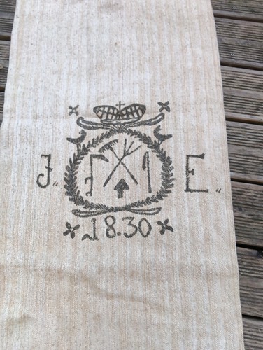 Alter antiker leinensack - antiker,